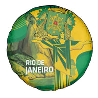 Rio de Janeiro Brazil Spare Tire Cover Christ the Redeemer Mix Sugarloaf Mountain - Wonder Print Shop