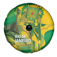 Rio de Janeiro Brazil Spare Tire Cover Christ the Redeemer Mix Sugarloaf Mountain - Wonder Print Shop