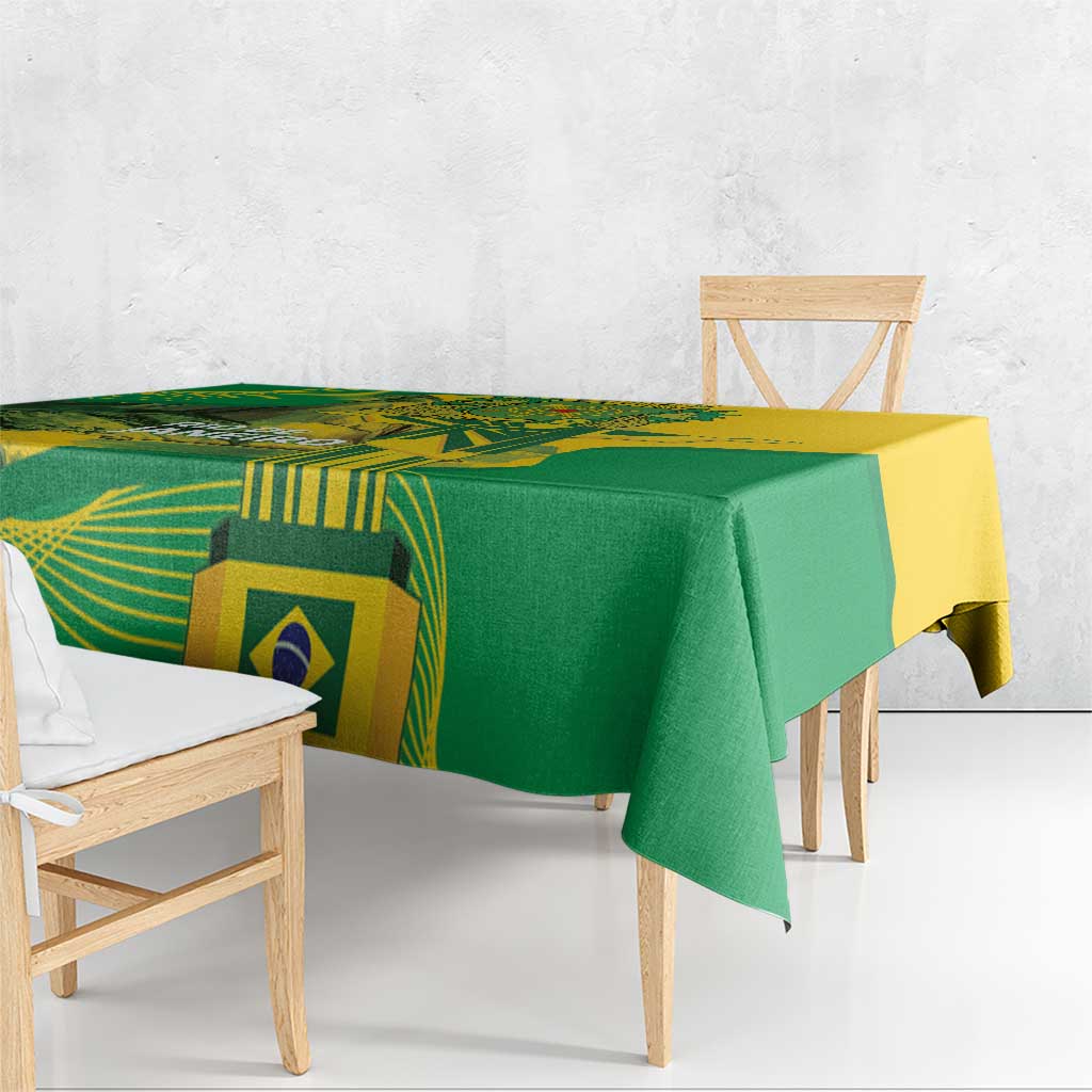 Rio de Janeiro Brazil Tablecloth Christ the Redeemer Mix Sugarloaf Mountain - Wonder Print Shop