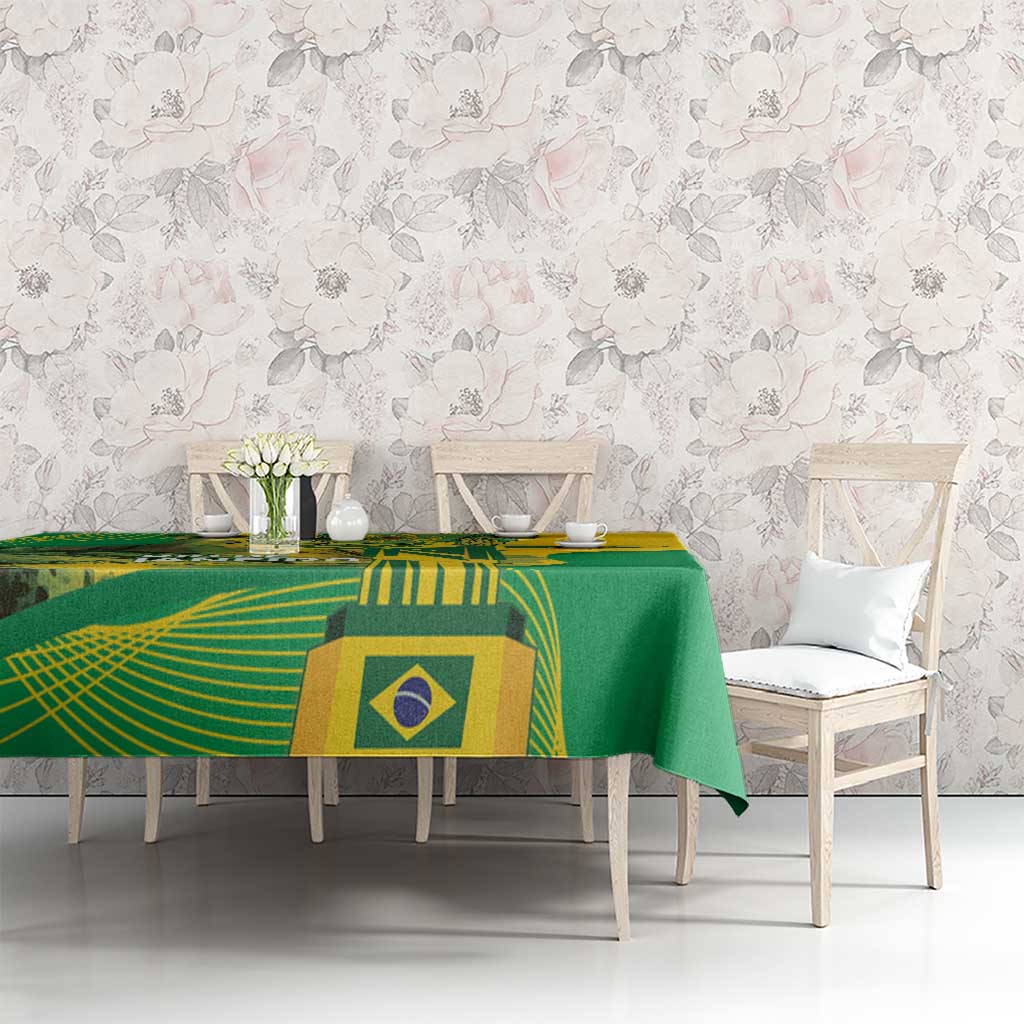Rio de Janeiro Brazil Tablecloth Christ the Redeemer Mix Sugarloaf Mountain - Wonder Print Shop