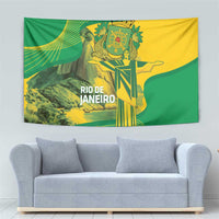 Rio de Janeiro Brazil Tapestry Christ the Redeemer Mix Sugarloaf Mountain - Wonder Print Shop