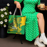 Rio de Janeiro Brazil Tote Bag Christ the Redeemer Mix Sugarloaf Mountain - Wonder Print Shop