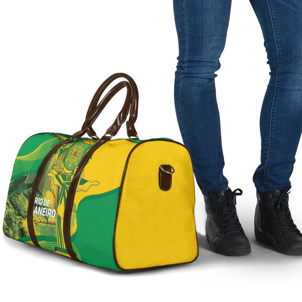 Rio de Janeiro Brazil Travel Bag Christ the Redeemer Mix Sugarloaf Mountain - Wonder Print Shop