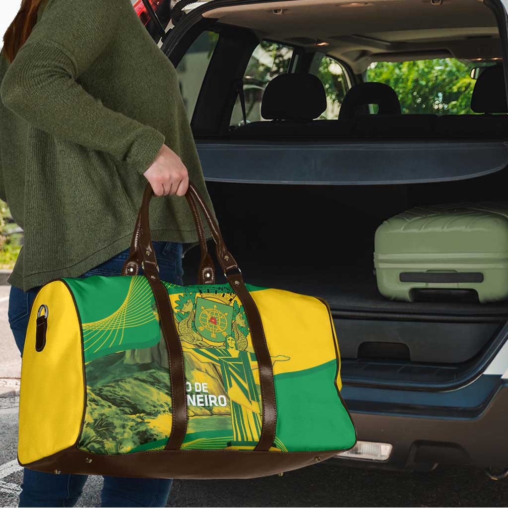 Rio de Janeiro Brazil Travel Bag Christ the Redeemer Mix Sugarloaf Mountain - Wonder Print Shop