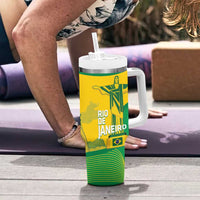 Rio de Janeiro Brazil Tumbler With Handle Christ the Redeemer Mix Sugarloaf Mountain - Wonder Print Shop