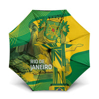 Rio de Janeiro Brazil Umbrella Christ the Redeemer Mix Sugarloaf Mountain - Wonder Print Shop