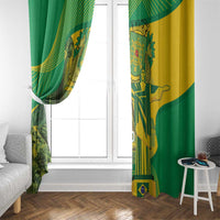 Rio de Janeiro Brazil Window Curtain Christ the Redeemer Mix Sugarloaf Mountain - Wonder Print Shop