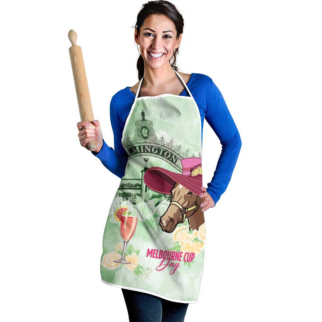 Australia Cup Melbourne Horse Racing Apron Hats Heels & Horseshoes Yellow Roses - Wonder Print Shop