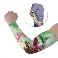 Australia Cup Melbourne Horse Racing Arm Sleeves Hats Heels & Horseshoes Yellow Roses - Wonder Print Shop