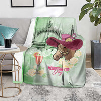 Australia Cup Melbourne Horse Racing Blanket Hats Heels & Horseshoes Yellow Roses - Wonder Print Shop