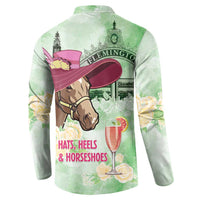 Australia Cup Melbourne Horse Racing Button Sweatshirt Hats Heels & Horseshoes Yellow Roses - Wonder Print Shop