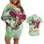 Australia Cup Melbourne Horse Racing Couples Matching Off Shoulder Short Dress and Hawaiian Shirt Hats Heels & Horseshoes Yellow Roses - Wonder Print Shop