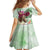 Australia Cup Melbourne Horse Racing Family Matching Off The Shoulder Long Sleeve Dress and Hawaiian Shirt Hats Heels & Horseshoes Yellow Roses - Wonder Print Shop