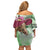 Australia Cup Melbourne Horse Racing Family Matching Off Shoulder Short Dress and Hawaiian Shirt Hats Heels & Horseshoes Yellow Roses - Wonder Print Shop