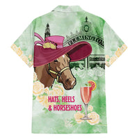 Australia Cup Melbourne Horse Racing Hawaiian Shirt Hats Heels & Horseshoes Yellow Roses - Wonder Print Shop