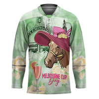 Australia Cup Melbourne Horse Racing Hockey Jersey Hats Heels & Horseshoes Yellow Roses - Wonder Print Shop
