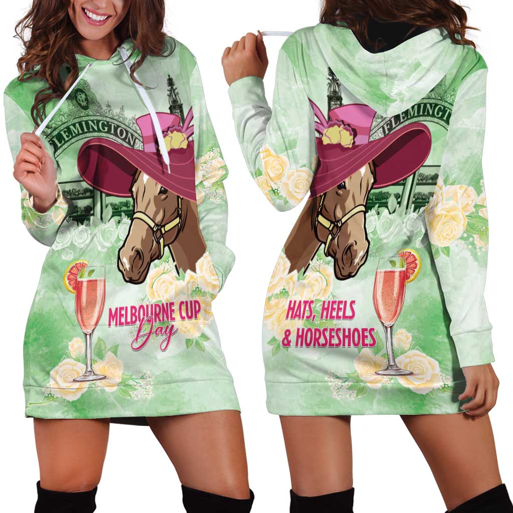 Australia Cup Melbourne Horse Racing Hoodie Dress Hats Heels & Horseshoes Yellow Roses - Wonder Print Shop