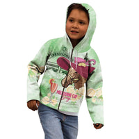 Australia Cup Melbourne Horse Racing Kid Hoodie Hats Heels & Horseshoes Yellow Roses - Wonder Print Shop