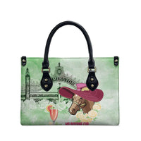 Australia Cup Melbourne Horse Racing Leather Bag Hats Heels & Horseshoes Yellow Roses - Wonder Print Shop