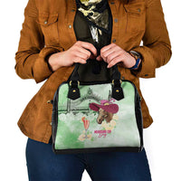 Australia Cup Melbourne Horse Racing Shoulder Handbag Hats Heels & Horseshoes Yellow Roses - Wonder Print Shop