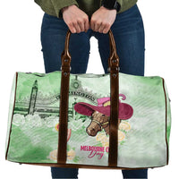 Australia Cup Melbourne Horse Racing Travel Bag Hats Heels & Horseshoes Yellow Roses - Wonder Print Shop