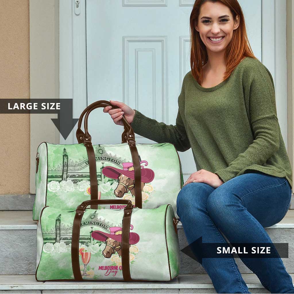 Australia Cup Melbourne Horse Racing Travel Bag Hats Heels & Horseshoes Yellow Roses - Wonder Print Shop