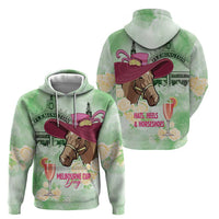 Australia Cup Melbourne Horse Racing Zip Hoodie Hats Heels & Horseshoes Yellow Roses - Wonder Print Shop