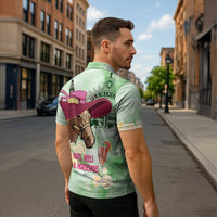 Australia Cup Melbourne Horse Racing Zipper Polo Shirt Hats Heels & Horseshoes Yellow Roses - Wonder Print Shop