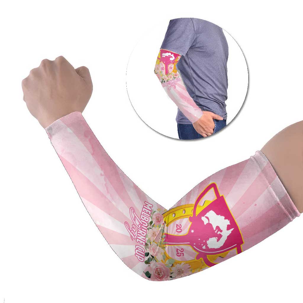 Australia Cup Melbourne Horse Racing Arm Sleeves 2025 Champion Trophy With Horseshoe - Wonder Print Shop