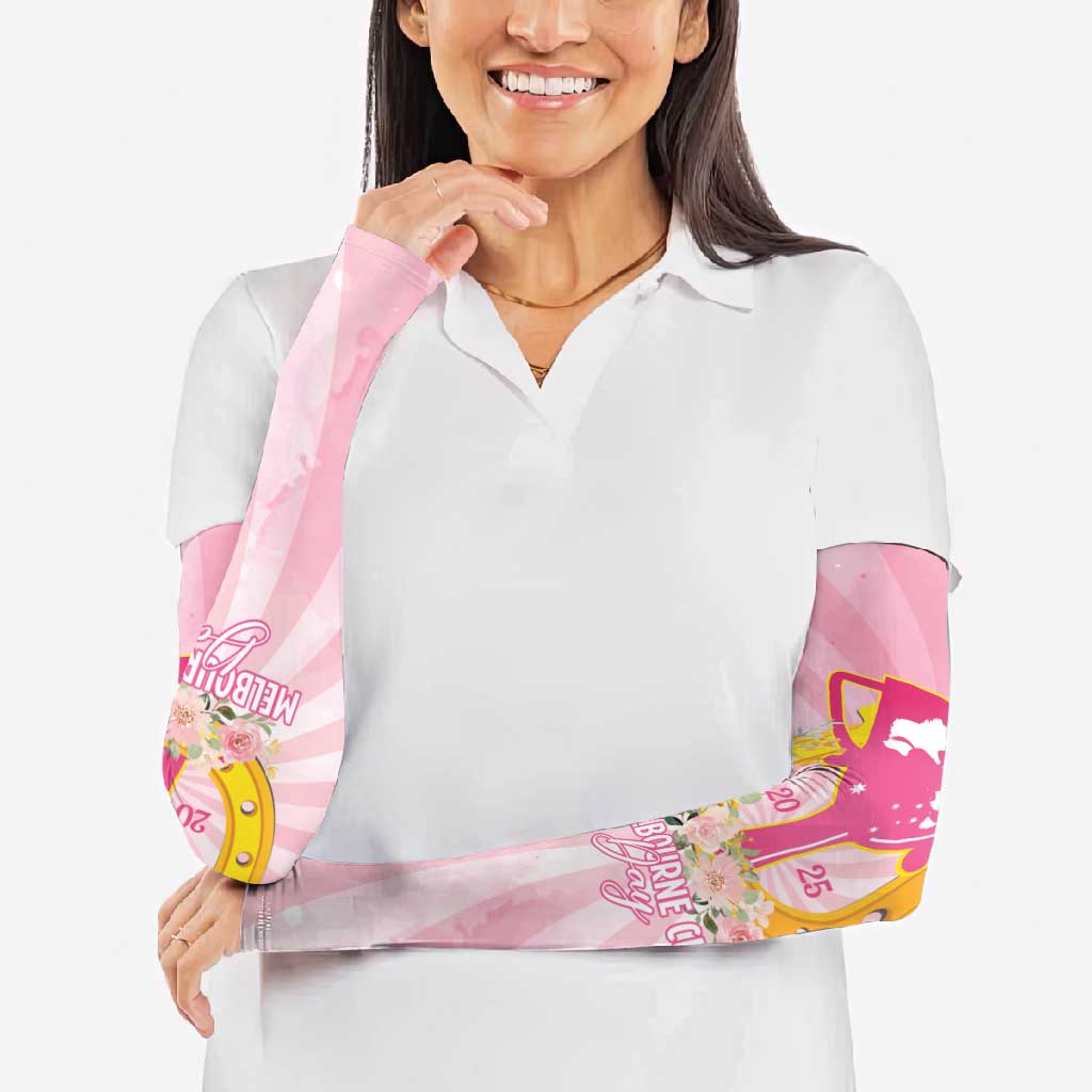 Australia Cup Melbourne Horse Racing Arm Sleeves 2025 Champion Trophy With Horseshoe - Wonder Print Shop