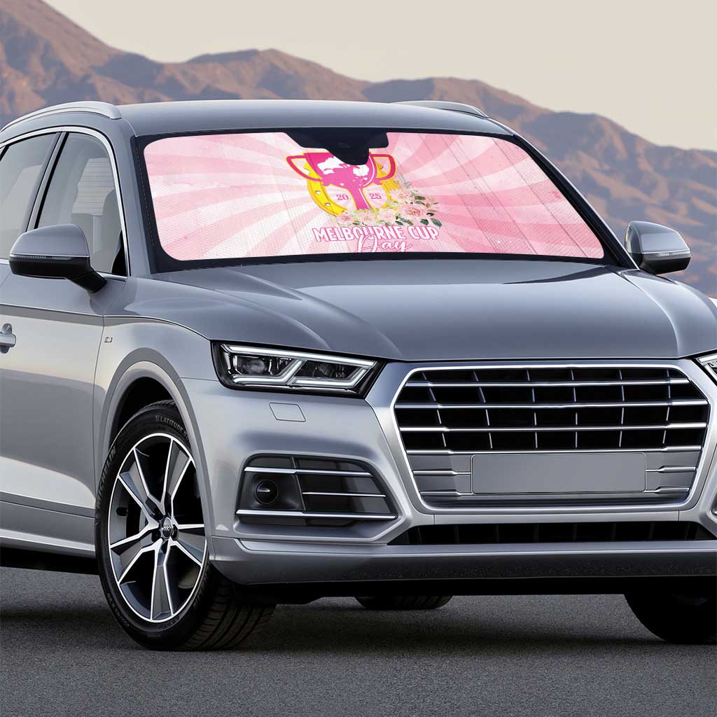 Australia Cup Melbourne Horse Racing Auto Sun Shade 2025 Champion Trophy With Horseshoe - Wonder Print Shop