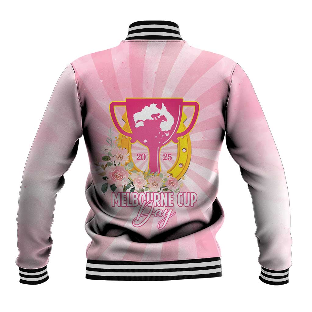 Australia Cup Melbourne Horse Racing Baseball Jacket 2025 Champion Trophy With Horseshoe - Wonder Print Shop