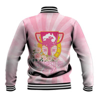 Australia Cup Melbourne Horse Racing Baseball Jacket 2025 Champion Trophy With Horseshoe - Wonder Print Shop