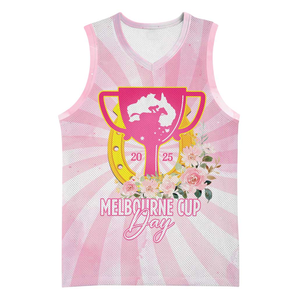 Australia Cup Melbourne Horse Racing Basketball Jersey 2025 Champion Trophy With Horseshoe - Wonder Print Shop