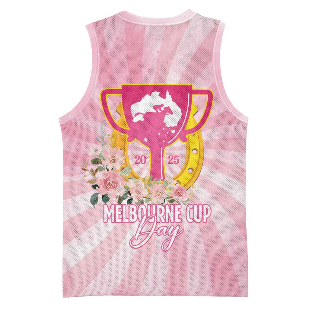 Australia Cup Melbourne Horse Racing Basketball Jersey 2025 Champion Trophy With Horseshoe - Wonder Print Shop