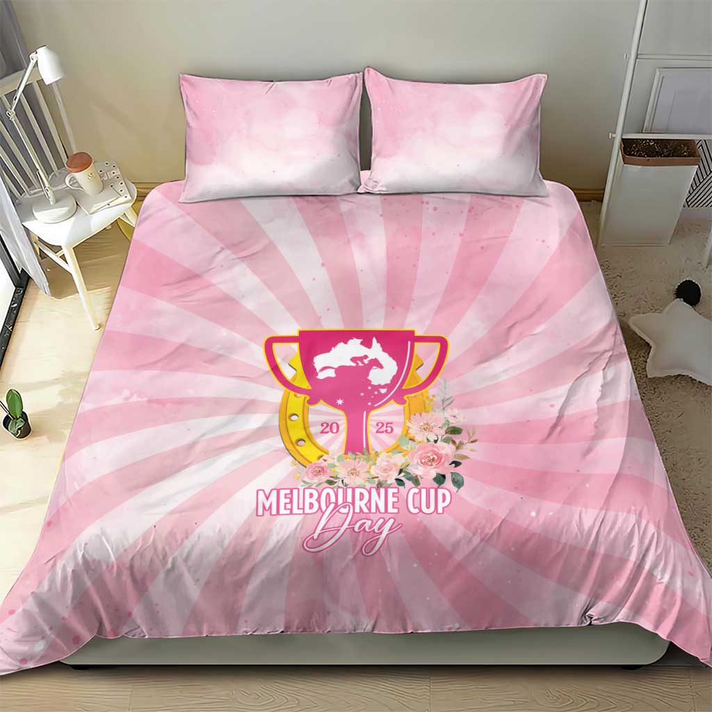 Australia Cup Melbourne Horse Racing Bedding Set 2025 Champion Trophy With Horseshoe - Wonder Print Shop