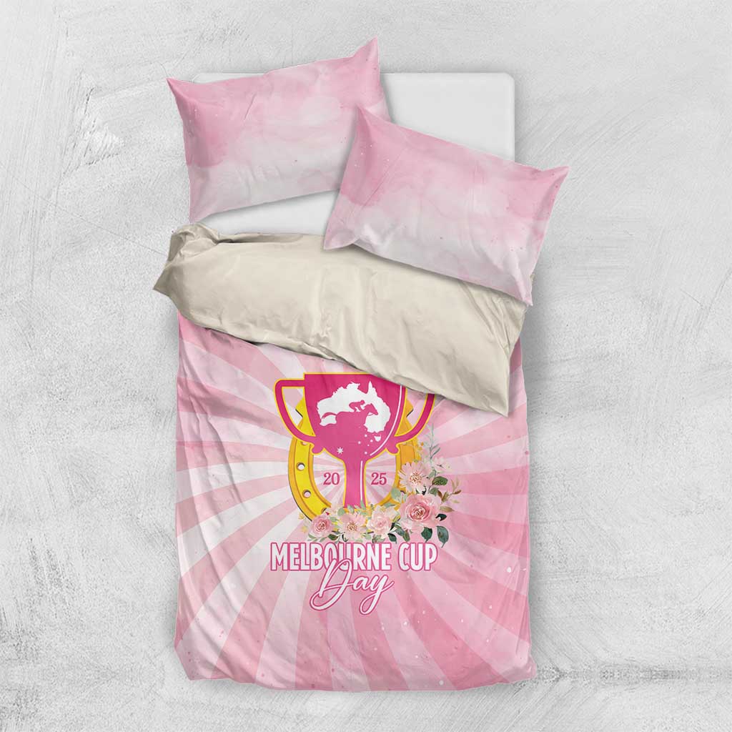 Australia Cup Melbourne Horse Racing Bedding Set 2025 Champion Trophy With Horseshoe - Wonder Print Shop