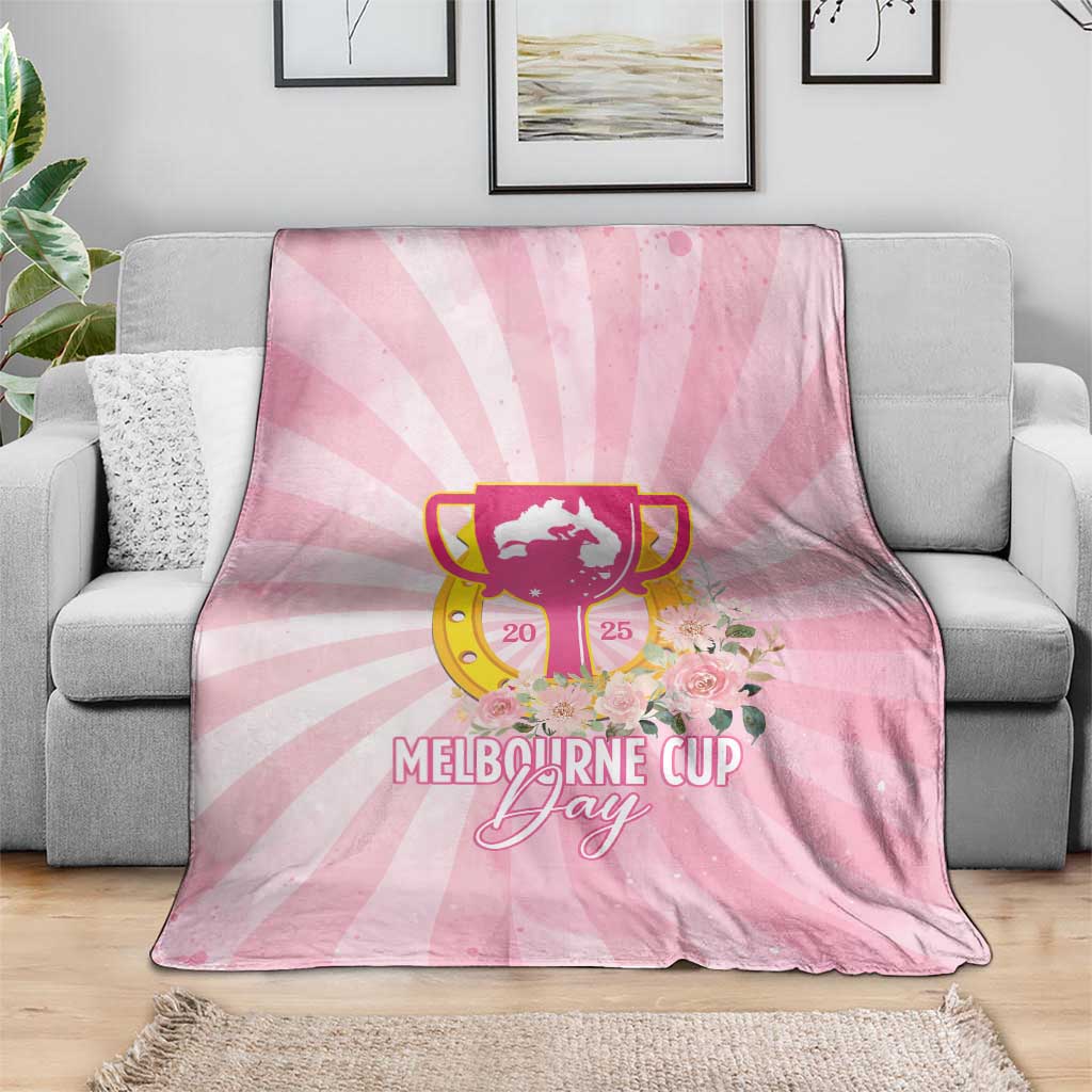 Australia Cup Melbourne Horse Racing Blanket 2025 Champion Trophy With Horseshoe - Wonder Print Shop