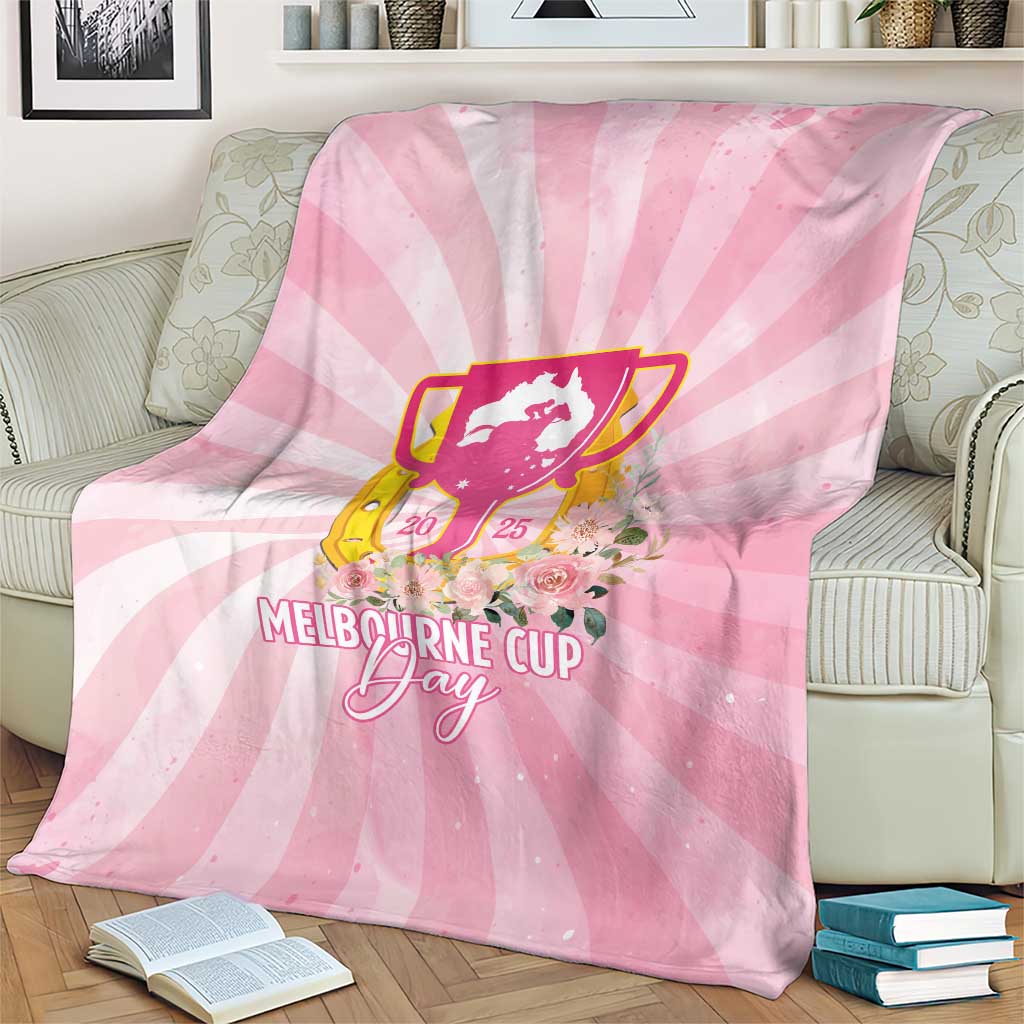 Australia Cup Melbourne Horse Racing Blanket 2025 Champion Trophy With Horseshoe - Wonder Print Shop