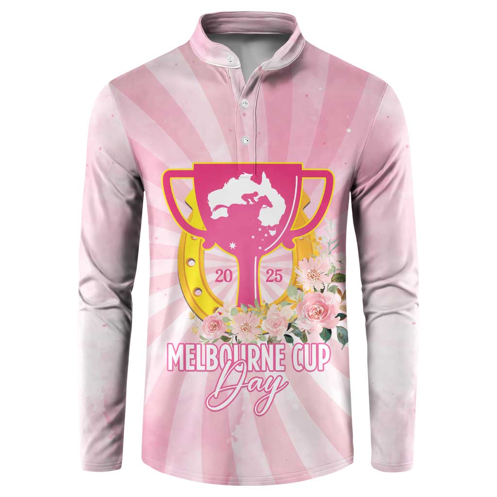 Australia Cup Melbourne Horse Racing Button Sweatshirt 2025 Champion Trophy With Horseshoe - Wonder Print Shop