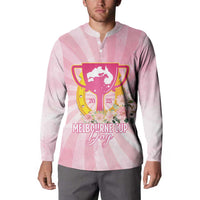 Australia Cup Melbourne Horse Racing Button Sweatshirt 2025 Champion Trophy With Horseshoe - Wonder Print Shop