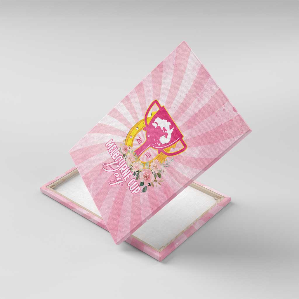 Australia Cup Melbourne Horse Racing Canvas Wall Art 2025 Champion Trophy With Horseshoe - Wonder Print Shop