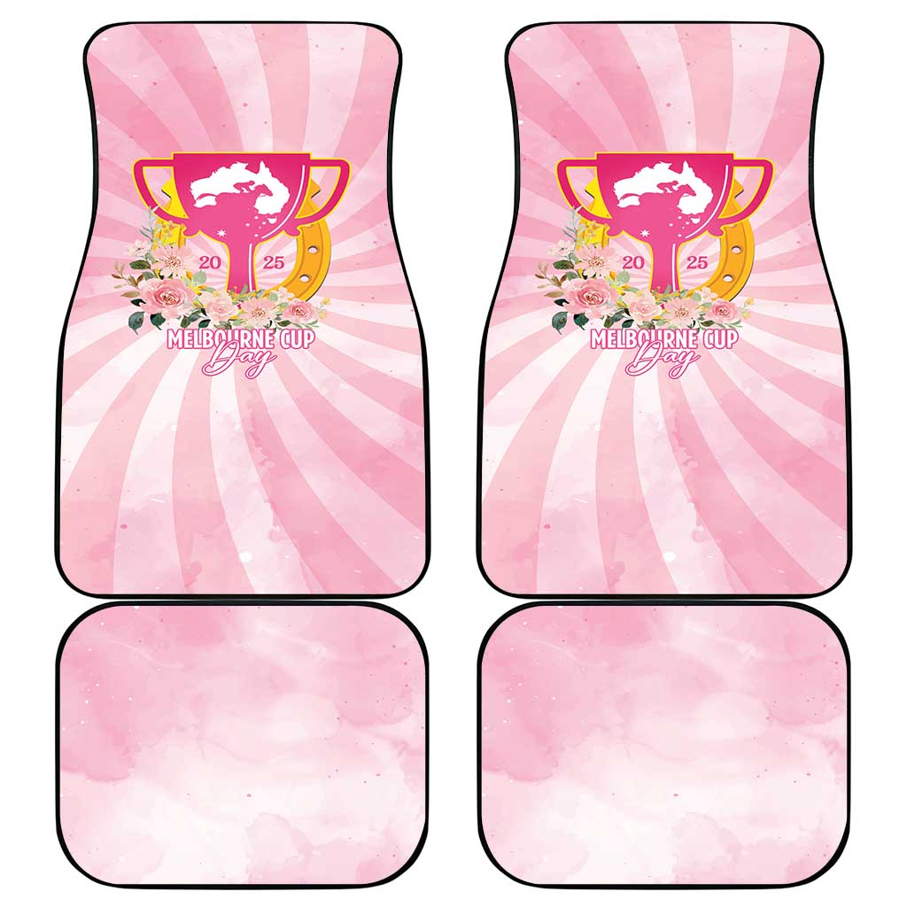 Australia Cup Melbourne Horse Racing Car Mats 2025 Champion Trophy With Horseshoe - Wonder Print Shop