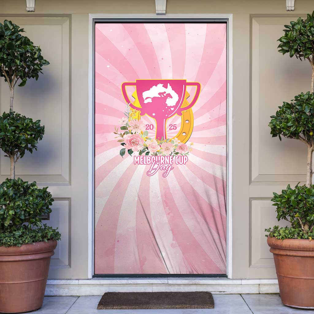 Australia Cup Melbourne Horse Racing Door Cover 2025 Champion Trophy With Horseshoe - Wonder Print Shop