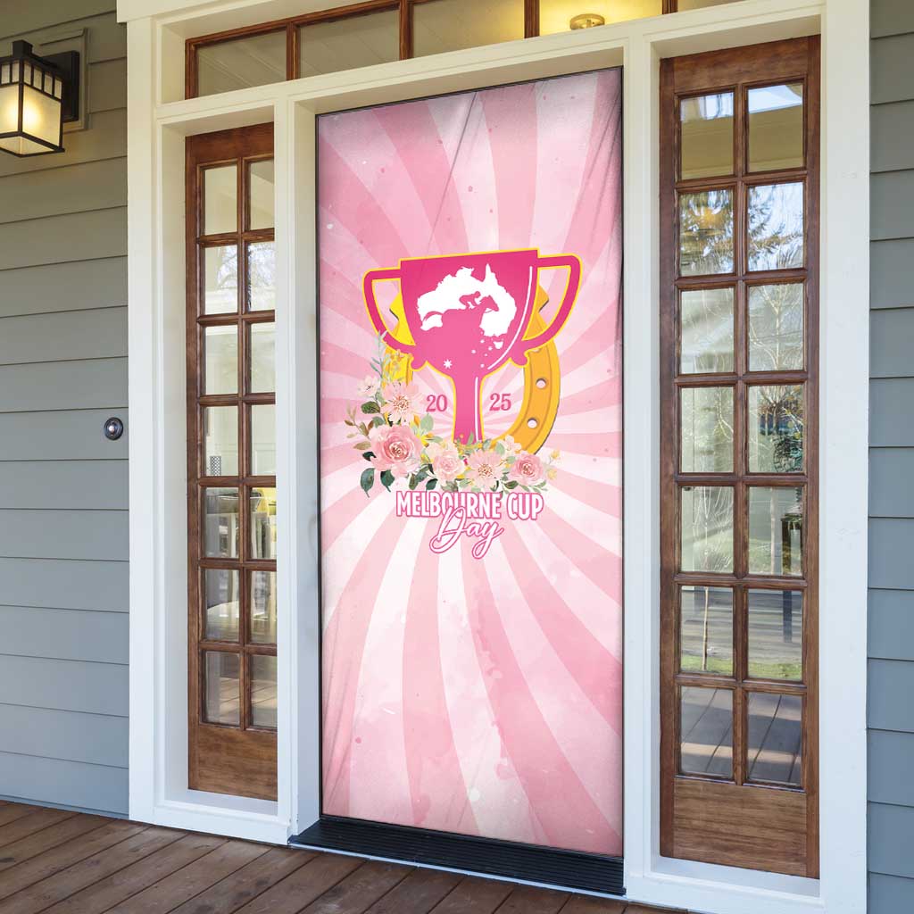 Australia Cup Melbourne Horse Racing Door Cover 2025 Champion Trophy With Horseshoe - Wonder Print Shop