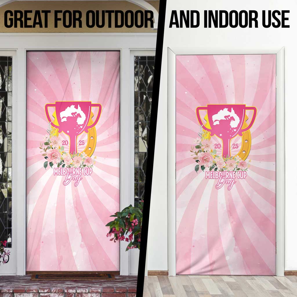 Australia Cup Melbourne Horse Racing Door Cover 2025 Champion Trophy With Horseshoe - Wonder Print Shop