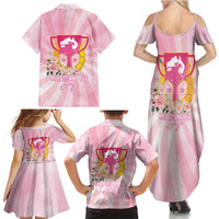 Australia Cup Melbourne Horse Racing Family Matching Summer Maxi Dress and Hawaiian Shirt 2025 Champion Trophy With Horseshoe - Wonder Print Shop