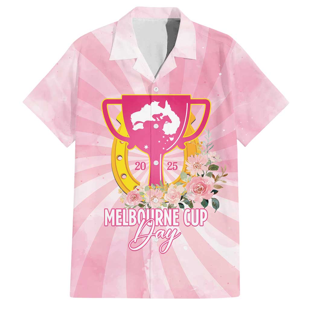 Australia Cup Melbourne Horse Racing Family Matching Summer Maxi Dress and Hawaiian Shirt 2025 Champion Trophy With Horseshoe - Wonder Print Shop