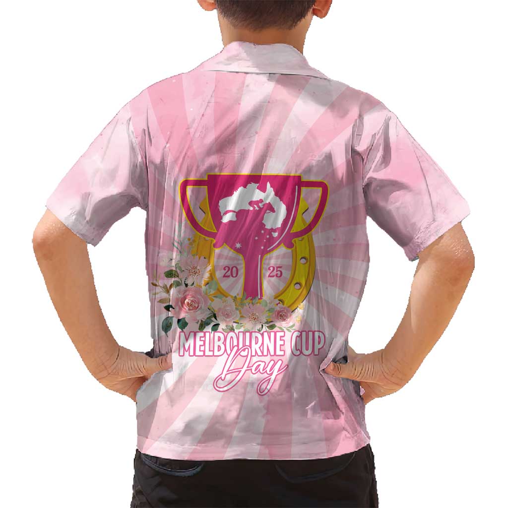 Australia Cup Melbourne Horse Racing Family Matching Tank Maxi Dress and Hawaiian Shirt 2025 Champion Trophy With Horseshoe - Wonder Print Shop