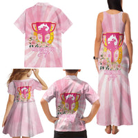 Australia Cup Melbourne Horse Racing Family Matching Tank Maxi Dress and Hawaiian Shirt 2025 Champion Trophy With Horseshoe - Wonder Print Shop